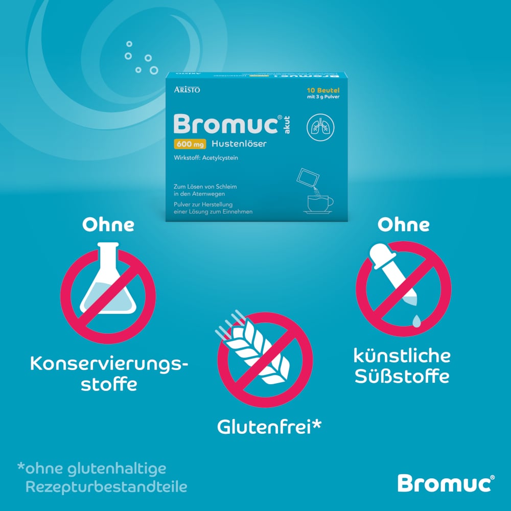 Bromuc akut 600 mg Doppelpack 2X20 St Pulver zur Herstellung einer Lösung zum Einnehmen