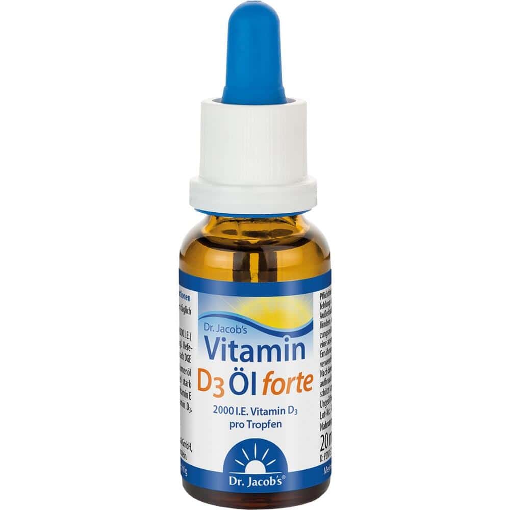 Dr. Jacob's Vitamin D3 Öl forte 2000 IE D3 hochdosiert