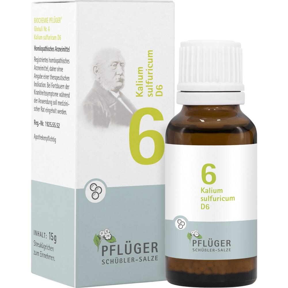 Schüßler-Salz Nr. 6 Kalium sulfuricum D6 15 g Globuli