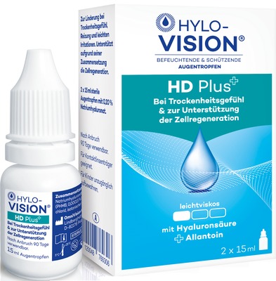 HYLO-VISION HD Plus 2X15 ml Augentropfen