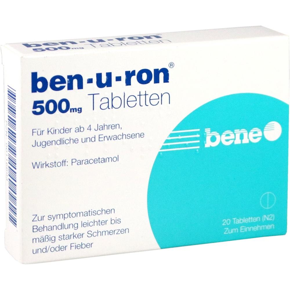 Ben-u-ron 500mg 20 St Tabletten