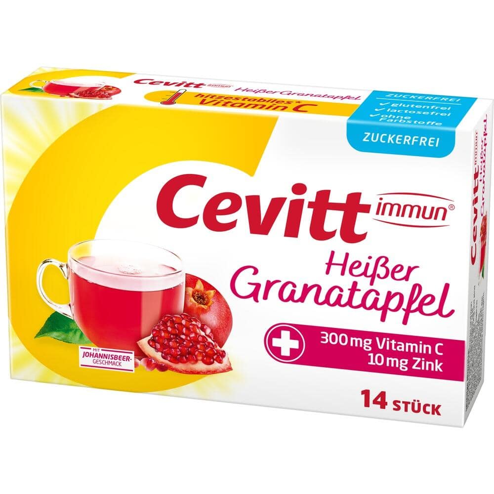 Cevitt immun Heißer Granatapfel zuckerfrei 14 St Granulat