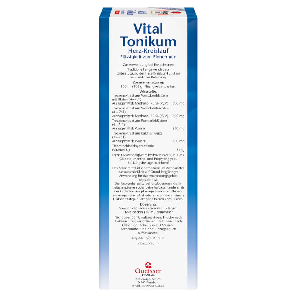 Doppelherz Vital Tonikum Herz-Kreislauf alkoholfrei 750 ml Tonikum