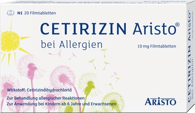 Cetirizin Aristo bei Allergien 10mg 20 St Filmtabletten