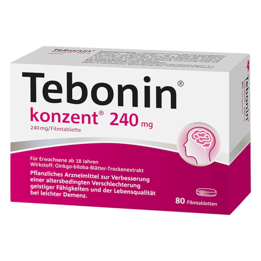 Tebonin konzent 240 mg 80 St Filmtabletten