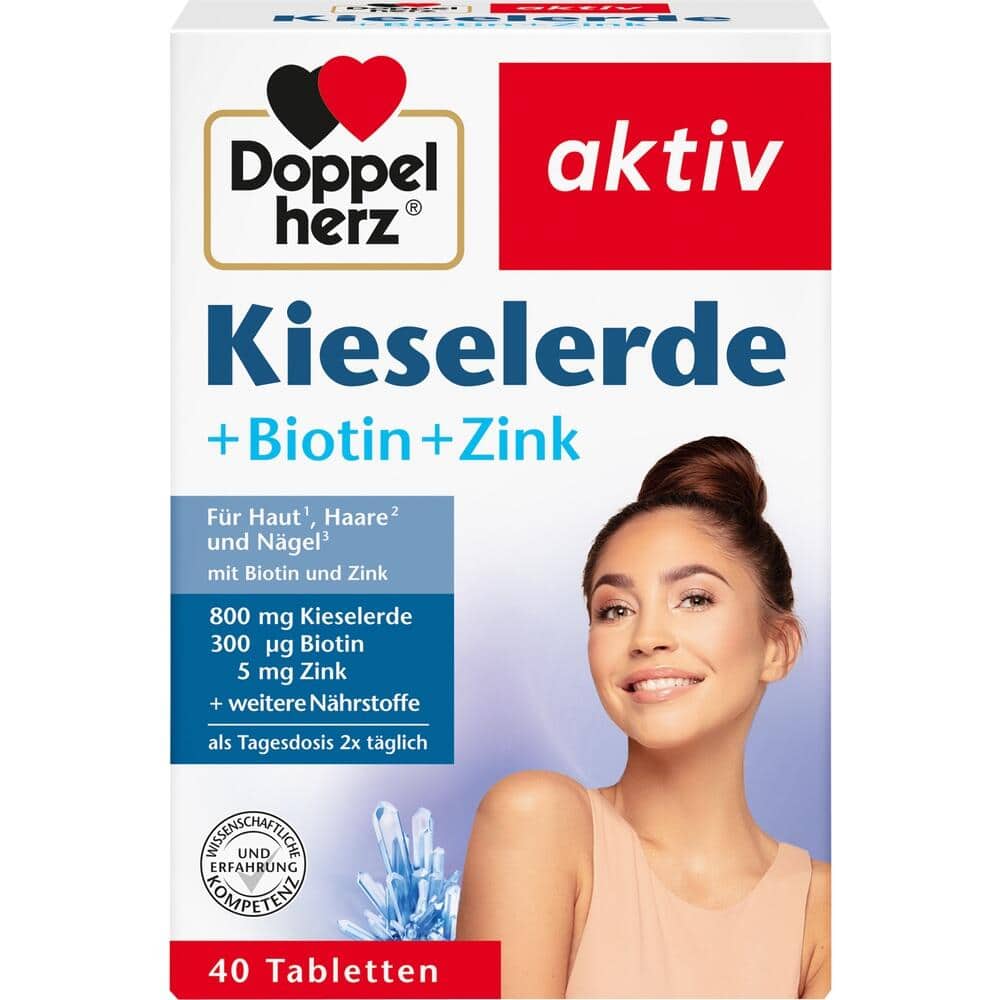 Doppelherz aktiv Kieselerde + Biotin + Zink  40 St Tabletten