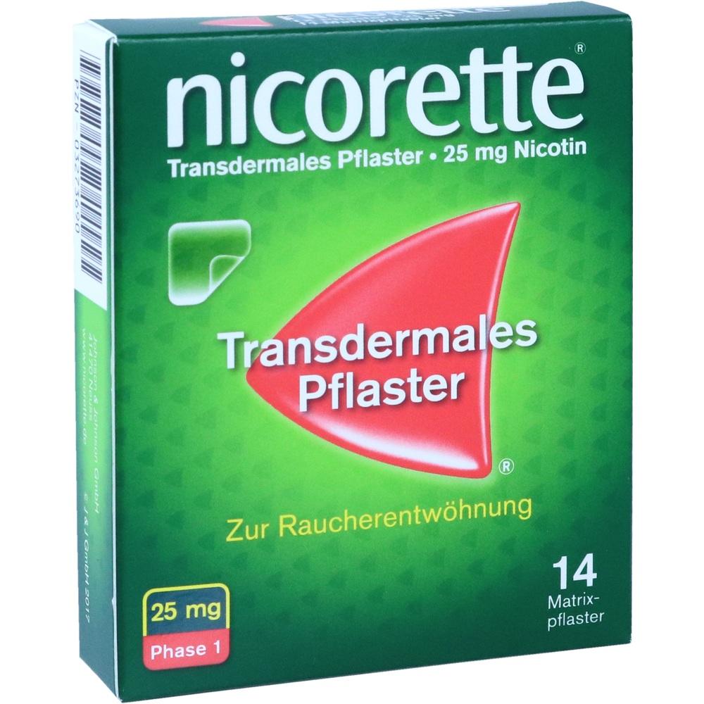 nicorette Nikotinpflaster mit 25 mg Nikotin zur Raucherentwöhnung