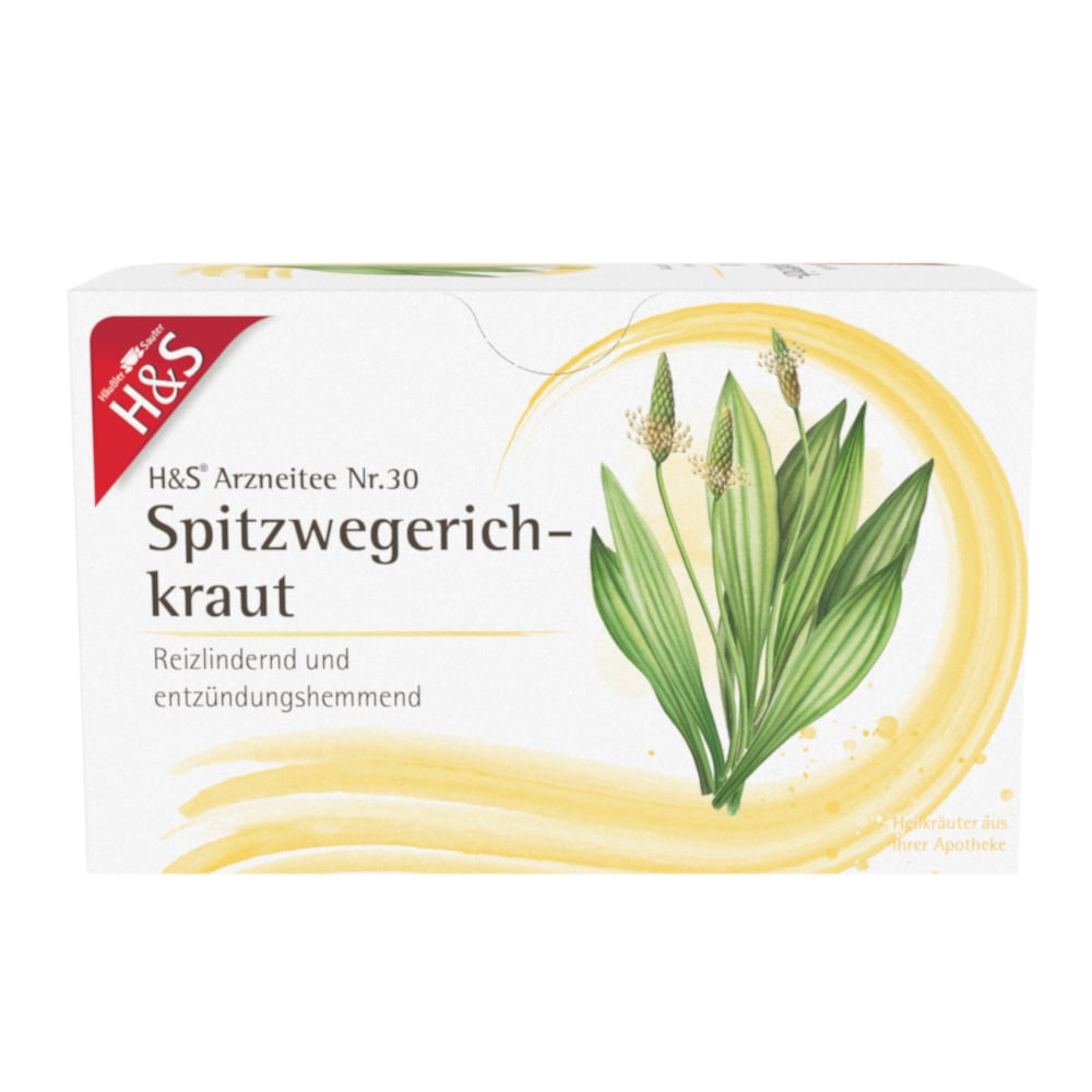H&amp;S Arzneitee Spitzwegerichkraut 20X1.5 g Filterbeutel