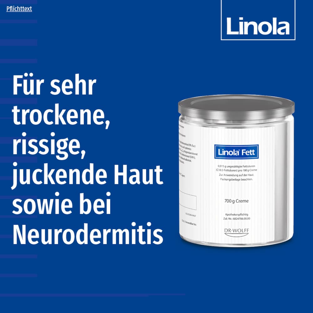 Linola Fett - bei Neurodermitis 700 g Creme
