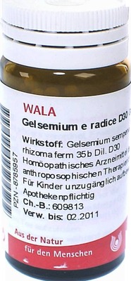 Gelsemium e radice D30 Globuli 20 g Globuli