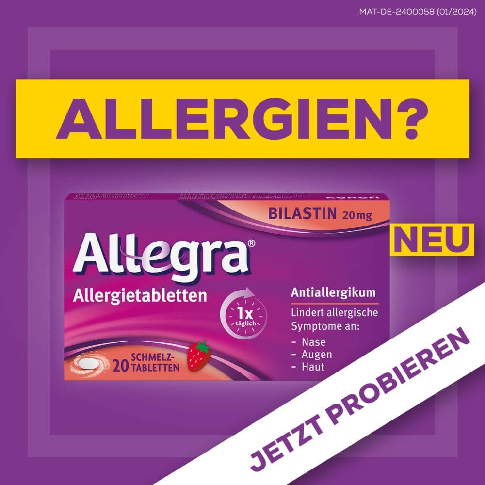 Allegra Allergietabletten 20 St Schmelztabletten