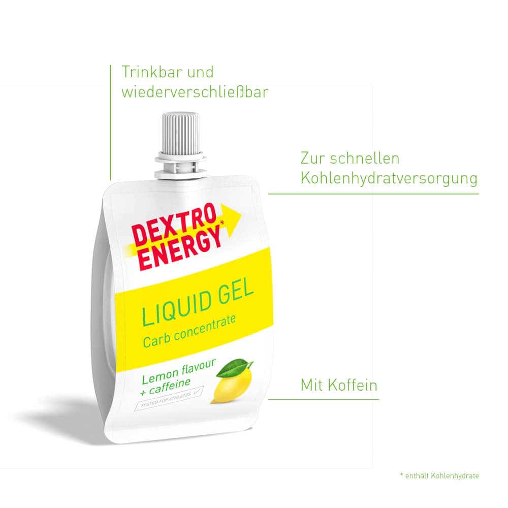 DEXTRO ENERGY Liquid Gel lemon+ caffein 60 ml Gel