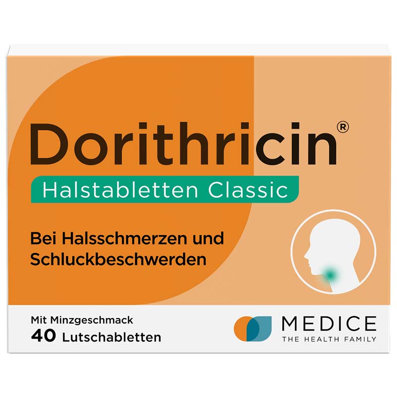 Dorithricin Classic Lutschtabletten bei Halsschmerzen 40 St Lutschtabletten
