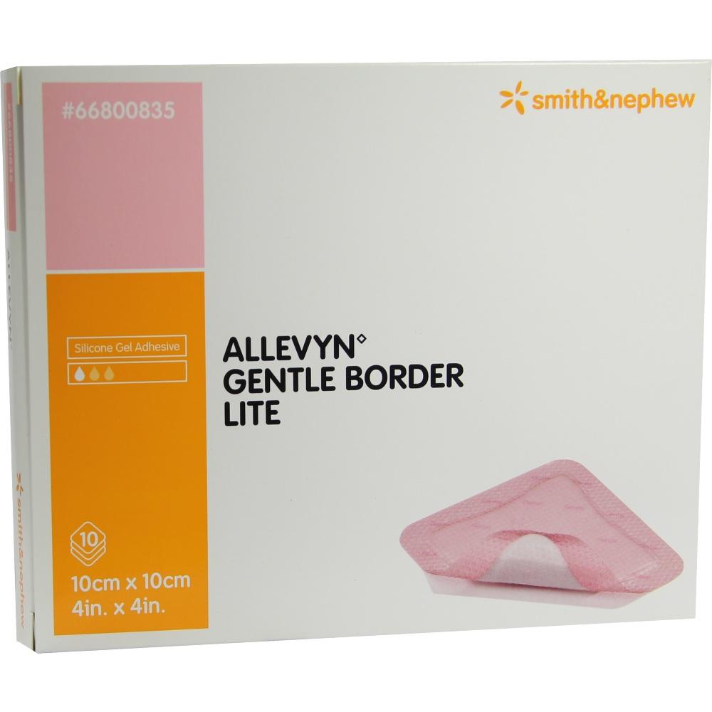 ALLEVYN Gentle Border Lite 10x10 cm Schaumverb. 10 St Verband