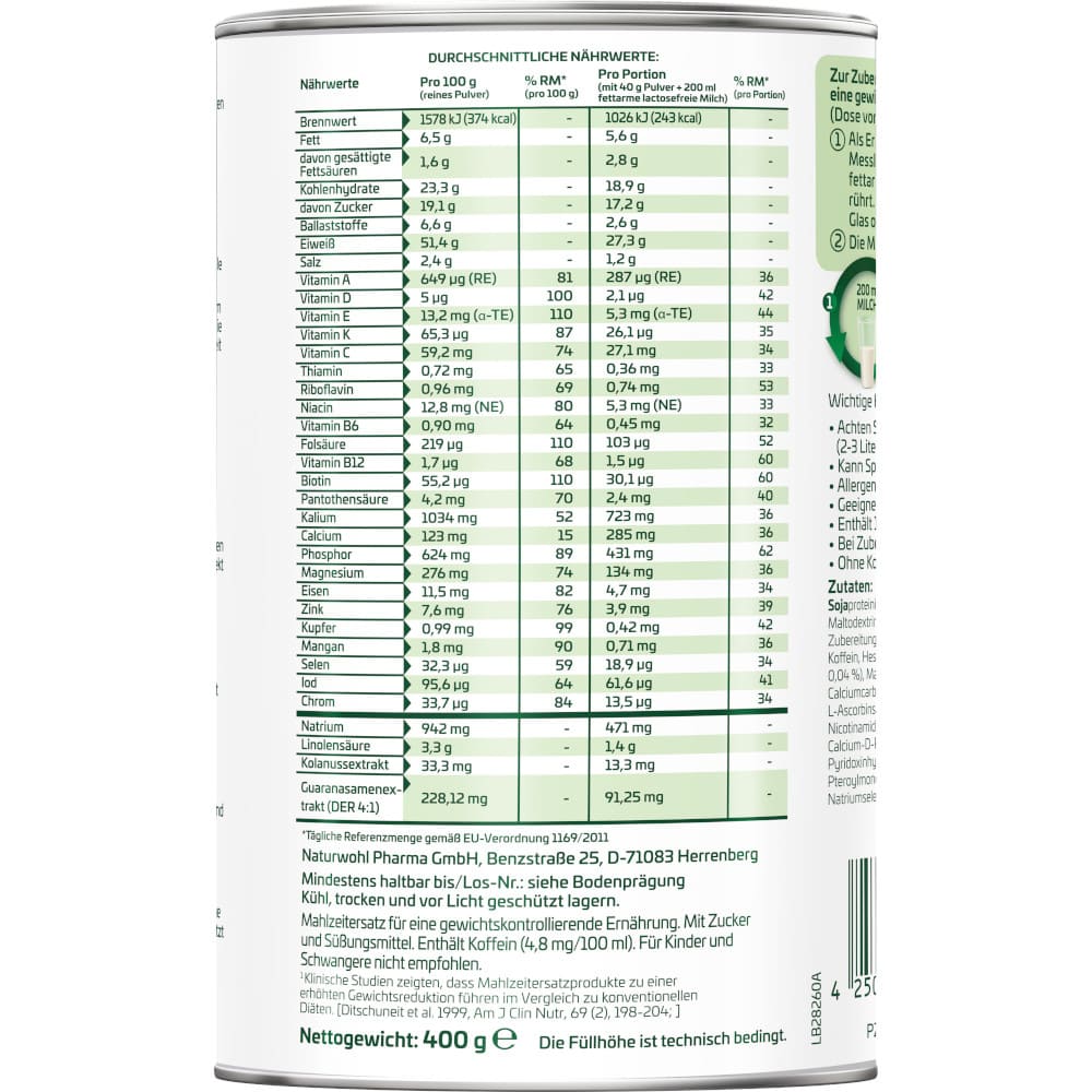 Yokebe ULTIMA FAT BURNING-SHAKE 400 g Pulver