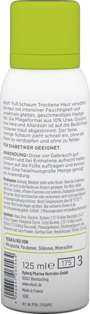 efasit FUSS SCHAUM TROCKENE HAUT 125 ml Schaum