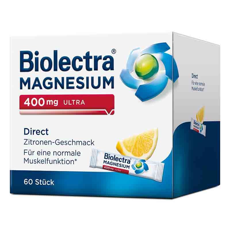 Biolectra MAGNESIUM 400 mg ULTRA Direct Zitrone 60 St Pellets