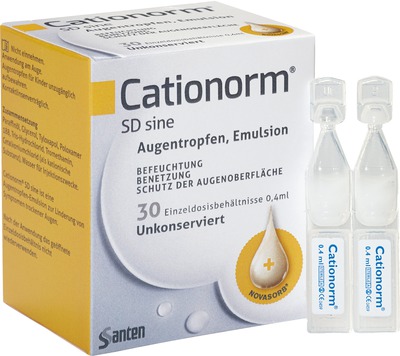 CATIONORM SD sine Augentropfen 30X0.4 ml Einzeldosispipetten