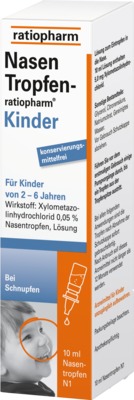 NasenTropfen-ratiopharm Kinder 10 ml Nasentropfen