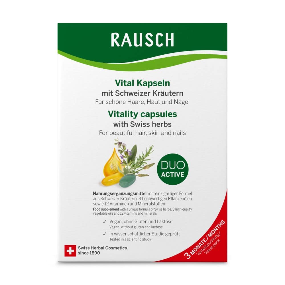 RAUSCH Vital Kapseln mit Schweizer Kräutern 3X30X2 St Kapseln