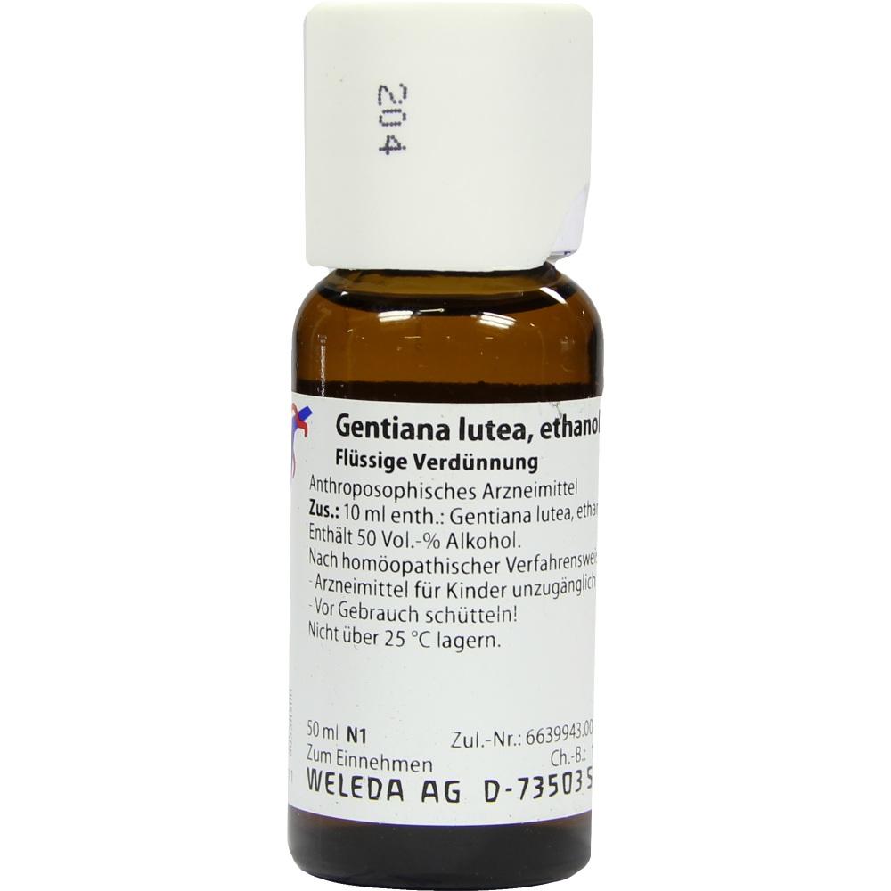 WELEDA GENTIANA LUTEA D 1 Dilution 50 ml Dilution