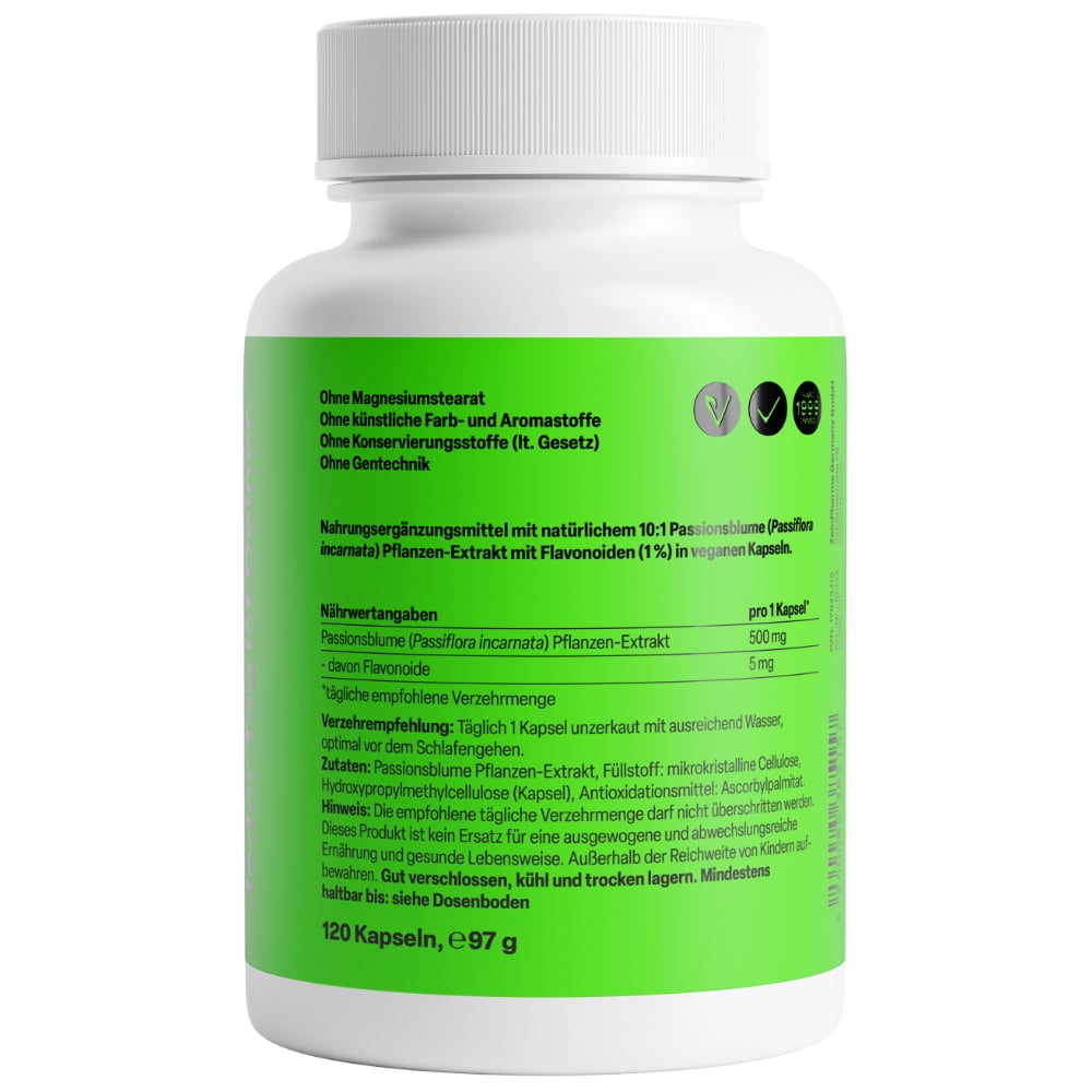 Zein Pharma Passionsblume 50mg 120 St Kapseln