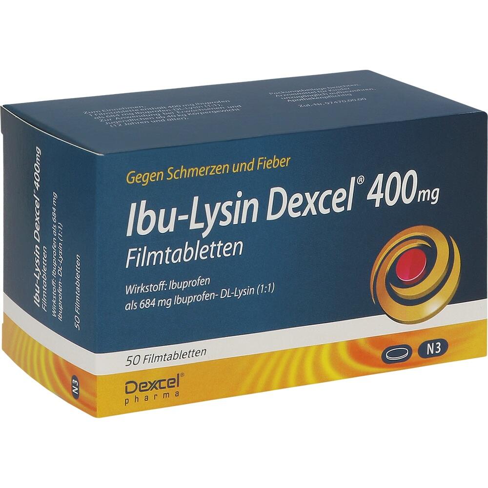 Ibu-Lysin Dexcel 400 mg 50 St Filmtabletten