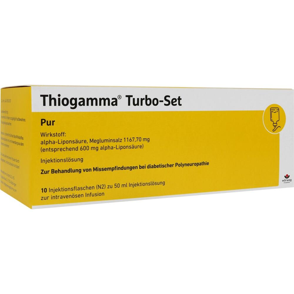 THIOGAMMA Turbo Set Pur Injektionsflaschen 10X50 ml Injektionsflaschen