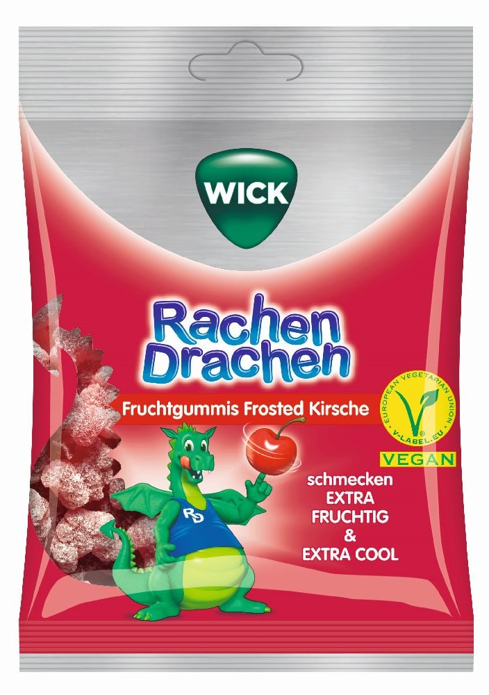 WICK RachenDrachen Halsgummis Kirsche 75 g Bonbons