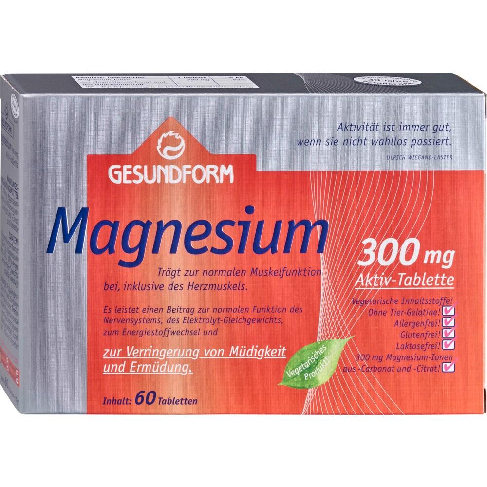 Gesundform Magnesium 300 Tabletten 60 St Tabletten