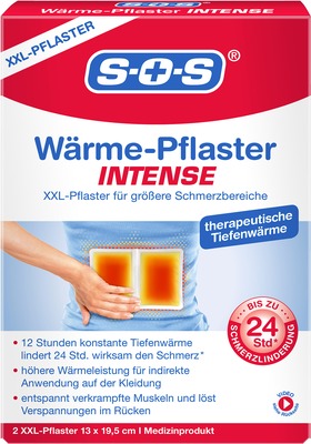 SOS Wärme-Pflaster intense 2 St Pflaster