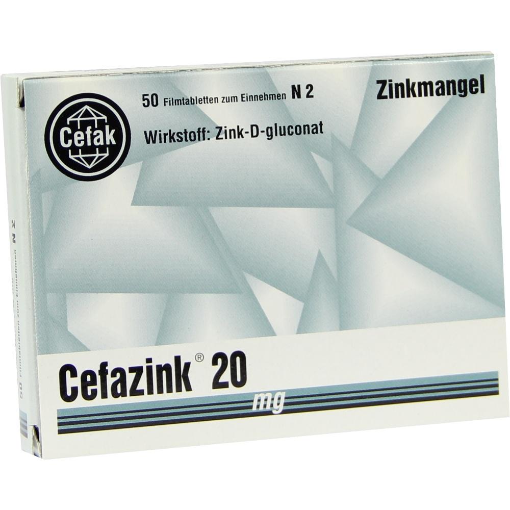 Cefazink 20mg 50 St Filmtabletten