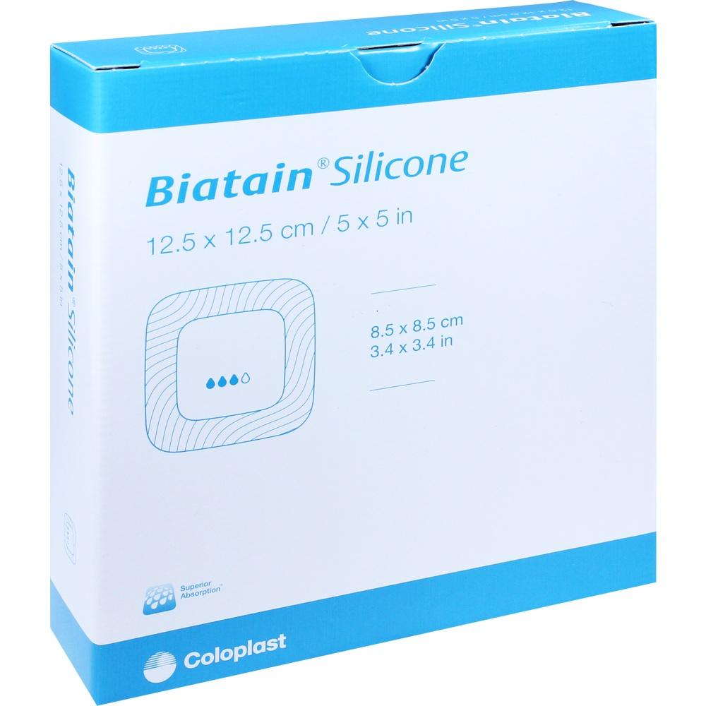 BIATAIN Silicone Schaumverband 12,5x12,5 cm 10 St Verband