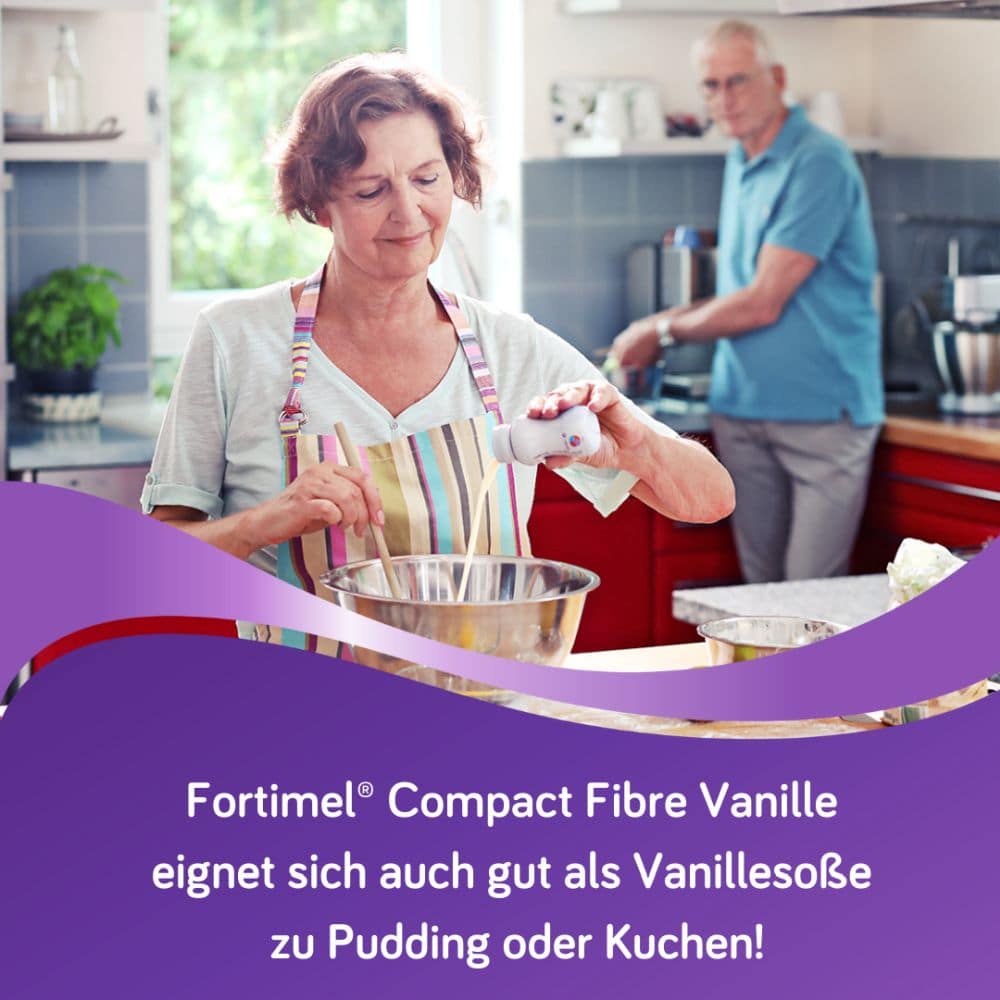 Fortimel Compact Fibre 2.4 Trinknahrung Vanille 8X4X125 ml Flüssigkeit