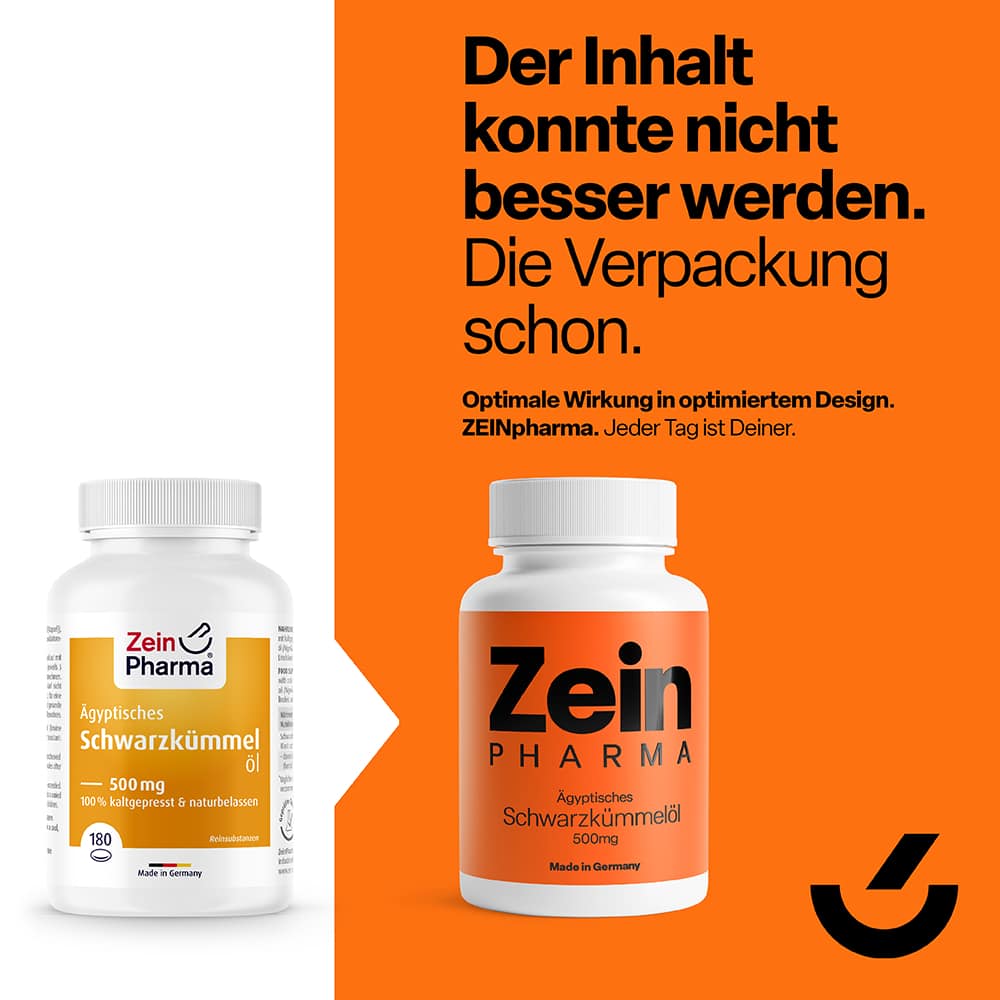 Zein PHARMA Ägyptisches Schwarzkümmelöl 500 mg 180 St Kapseln