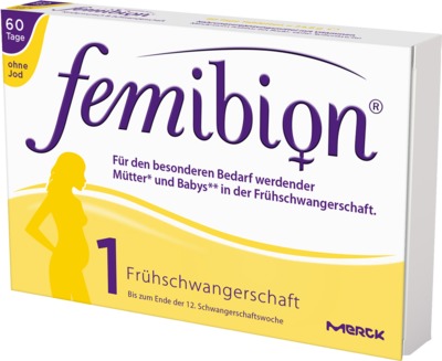 FEMIBION Schwangerschaft 1 D3+800 µg Folat o.Jod 60 St Tabletten