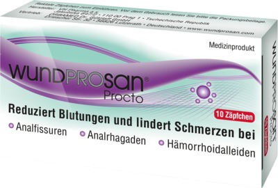 WUNDPROSAN Procto Suppositorien 10 St Suppositorien