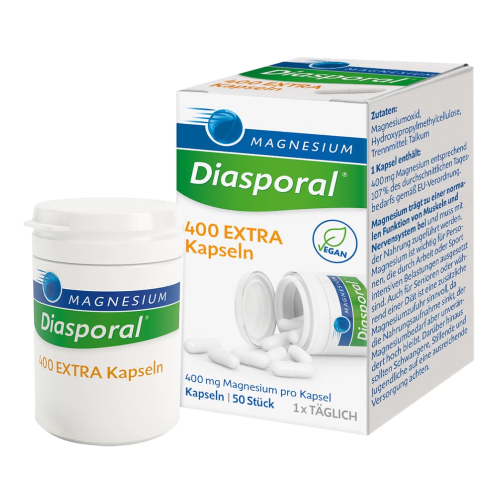 MAGNESIUM Diasporal 400 EXTRA Kapseln 50 St Kapseln