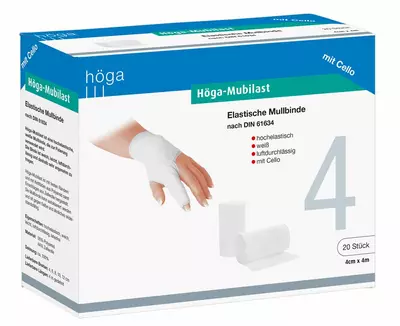 HÖGA MUBILAST Fixierbinde 4 cmx4 m m.Cellophan 1 St Binden