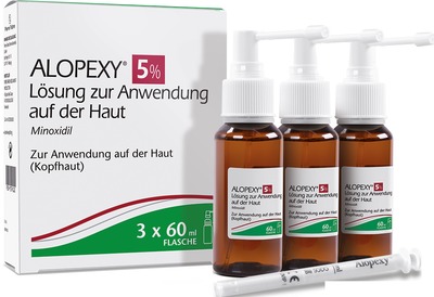 ALOPEXY 5% Lösung zur Anwendung auf der Haut 3X60 ml Lösung