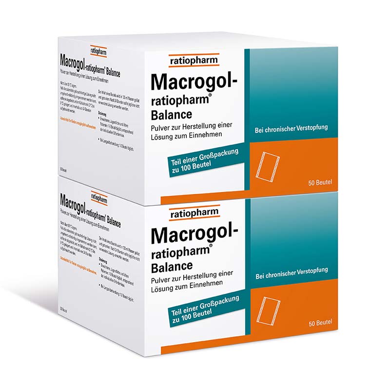 Macrogol-ratiopharm Balance 100 St Pulver zur Herstellung einer Lösung zum Einnehmen