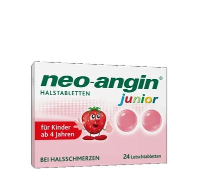 neo-angin junior HALSTABLETTEN für Kinder 24 St Lutschtabletten