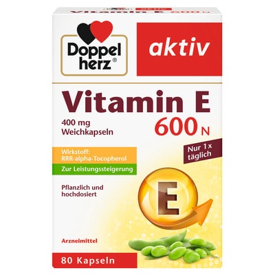Doppelherz aktiv Vitamin E 600 N  80 St Weichkapseln
