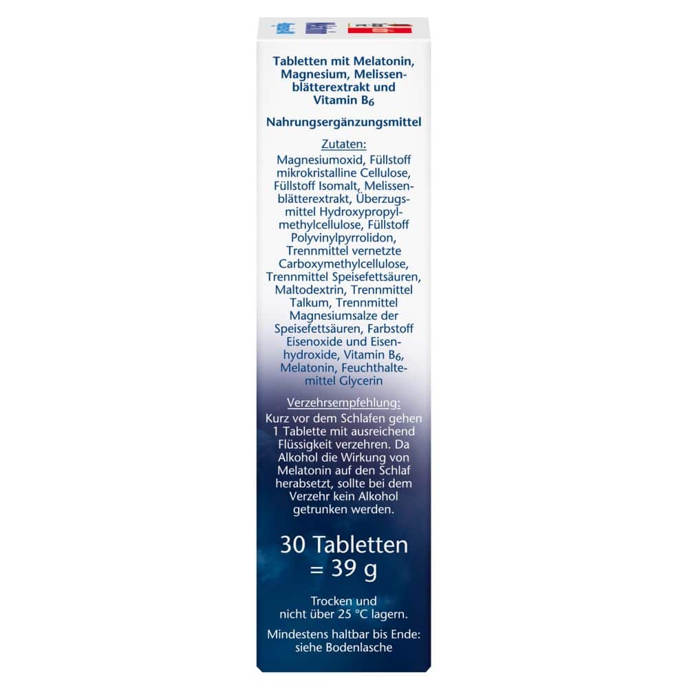 Doppelherz aktiv Melatonin + Magnesium 400 30 St Tabletten