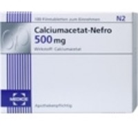 CALCIUMACETAT NEFRO 500 mg  100 St Filmtabletten
