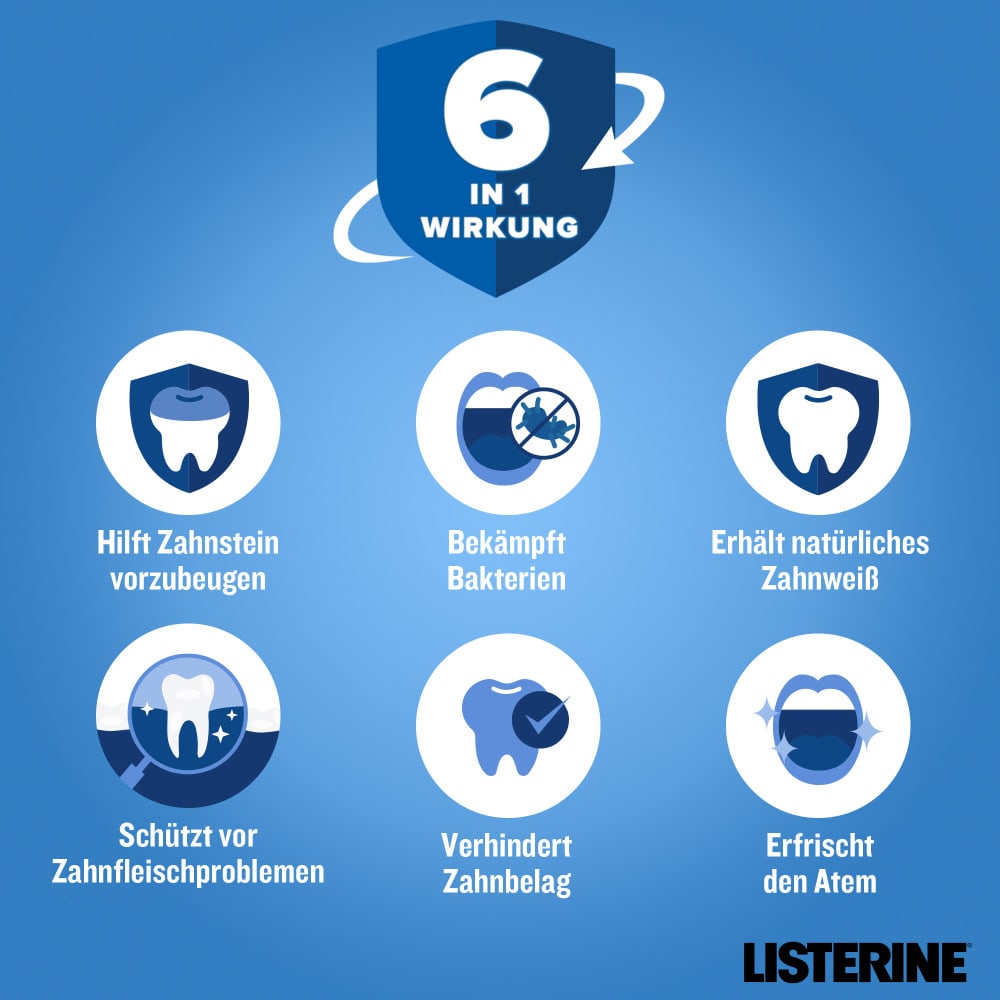 LISTERINE Total Care Zahnstein-Schutz 500 ml Lösung LISTERINE Total Care Zahnstein-Schutz 500 ml Lösung
