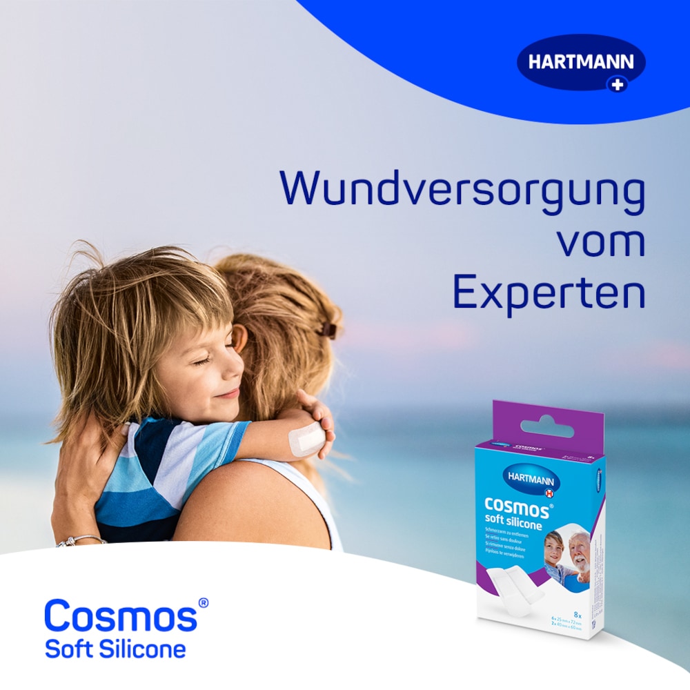 HARTMANN cosmos soft silicone Pflaster 8 St Pflaster