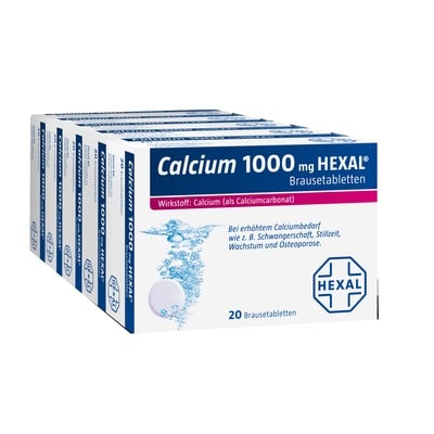Calcium 1000mg HEXAL 100 St Brausetabletten