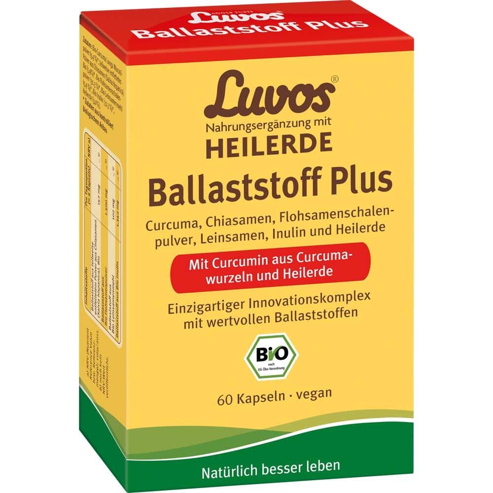 Luvos HEILERDE Ballaststoff Plus  60 St Kapseln