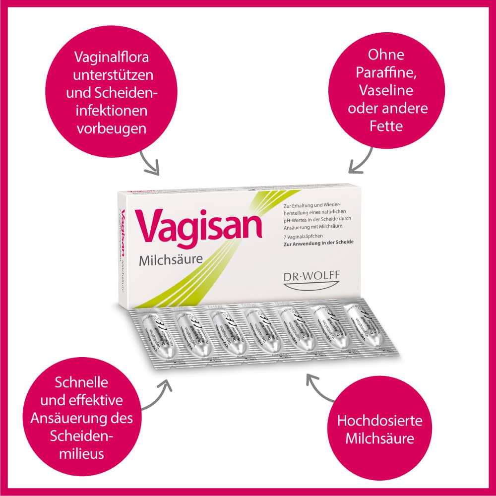 Vagisan Milchsäure - Vaginalzäpfchen 7 St Vaginalsuppositorien